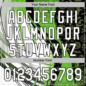 Custom Green White-Black 3D Halloween Spooky Sportswear Sports Pullover Sweatshirt Hoodie