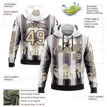 Load image into Gallery viewer, Custom White City Cream-Black 3D Halloween Spooky Sportswear Sports Pullover Sweatshirt Hoodie
