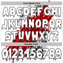 Load image into Gallery viewer, Custom White Red-Black 3D Halloween Creepy Scratch Spooky Sports Pullover Sweatshirt Hoodie
