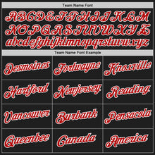 Load image into Gallery viewer, Custom Stitched Black Red-White 3D Pattern Design Abstract Brush Stroke Sports Pullover Sweatshirt Hoodie

