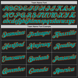 Custom Stitched Black Aqua-Orange 3D Pattern Design Abstract Brush Stroke Sports Pullover Sweatshirt Hoodie