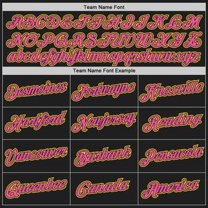 Custom Stitched Black Pink-Light Yellow 3D Pattern Design Abstract Brush Stroke Sports Pullover Sweatshirt Hoodie