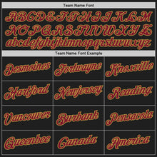 Load image into Gallery viewer, Custom Stitched Black Crimson-Old Gold 3D Pattern Design Abstract Brush Stroke Sports Pullover Sweatshirt Hoodie
