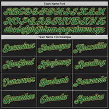Load image into Gallery viewer, Custom Stitched Black Kelly Green-Old Gold 3D Pattern Design Abstract Brush Stroke Sports Pullover Sweatshirt Hoodie
