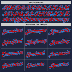 Custom Stitched Navy Red-Powder Blue 3D Pattern Design Abstract Brush Stroke Sports Pullover Sweatshirt Hoodie