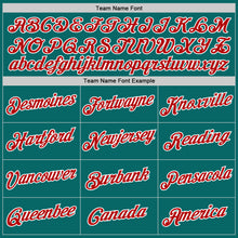 Load image into Gallery viewer, Custom Stitched Teal Red-White 3D Pattern Design Abstract Brush Stroke Sports Pullover Sweatshirt Hoodie
