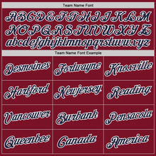 Загрузить изображение в средство просмотра галереи, Custom Stitched Crimson Navy-White 3D Pattern Design Abstract Brush Stroke Sports Pullover Sweatshirt Hoodie
