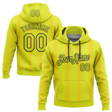Загрузить изображение в средство просмотра галереи, Custom Stitched Neon Yellow Black 3D Pattern Design Geometric Shape Sports Pullover Sweatshirt Hoodie
