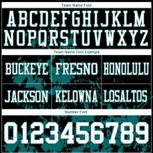 Загрузить изображение в средство просмотра галереи, Custom Black White-Teal 3D Pattern Splash Authentic Football Jersey
