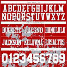 Загрузить изображение в средство просмотра галереи, Custom Red White-Gray 3D Pattern Splash Authentic Football Jersey
