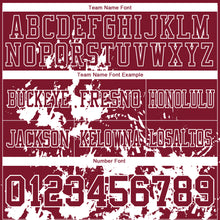 Загрузить изображение в средство просмотра галереи, Custom Crimson White 3D Pattern Splash Authentic Football Jersey
