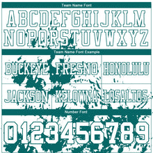 Загрузить изображение в средство просмотра галереи, Custom White Teal 3D Pattern Splash Authentic Football Jersey
