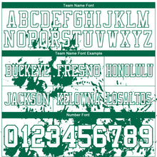 Загрузить изображение в средство просмотра галереи, Custom White Kelly Green 3D Pattern Splash Authentic Football Jersey
