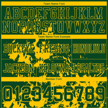Загрузить изображение в средство просмотра галереи, Custom Green Yellow 3D Pattern Splash Authentic Football Jersey
