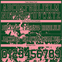 Загрузить изображение в средство просмотра галереи, Custom Green Medium Pink 3D Pattern Splash Authentic Football Jersey
