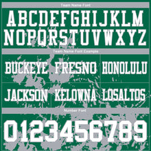 Charger l&#39;image dans la galerie, Custom Kelly Green White-Gray 3D Pattern Splash Authentic Football Jersey
