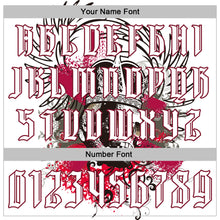 Load image into Gallery viewer, Custom White Black-Crimson 3D Skull Gothic Emperor Royalty Sports Pullover Sweatshirt Hoodie
