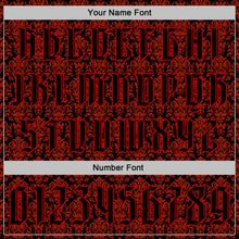 Load image into Gallery viewer, Custom Black Red 3D Skull Gothic Vintage Sports Pullover Sweatshirt Hoodie
