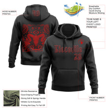 Load image into Gallery viewer, Custom Black Red 3D Skull Vintage Triba Gothic Sports Pullover Sweatshirt Hoodie
