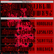 Load image into Gallery viewer, Custom Red Black 3D Skull Gothic Splash Vintage Grunge Art Sports Pullover Sweatshirt Hoodie
