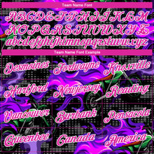 Load image into Gallery viewer, Custom Stitched Black Deep Pink-White 3D Pattern Design Flame Motorcycle Motocross Racing Sports Pullover Sweatshirt Hoodie
