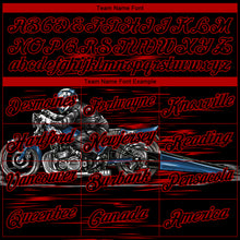Load image into Gallery viewer, Custom Stitched Black Red 3D Pattern Design Motorcycle Motocross Skull Racing Sports Pullover Sweatshirt Hoodie
