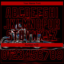 Load image into Gallery viewer, Custom Stitched Black Red 3D Pattern Design Motorcycle Motocross Skull Racing Sports Pullover Sweatshirt Hoodie
