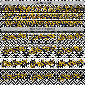 Custom Stitched White Navy-Gold 3D Pattern Design Tribal Ethnic Native American Sports Pullover Sweatshirt Hoodie