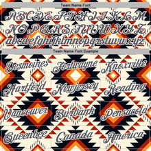 Load image into Gallery viewer, Custom Stitched Cream Steel Gray-White 3D Pattern Design Tribal Ethnic Native American Sports Pullover Sweatshirt Hoodie
