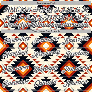 Custom Stitched Cream Steel Gray-White 3D Pattern Design Tribal Ethnic Native American Sports Pullover Sweatshirt Hoodie