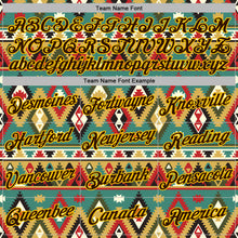 Load image into Gallery viewer, Custom Stitched Black Brown-Yellow 3D Pattern Design Tribal Ethnic Native American Sports Pullover Sweatshirt Hoodie
