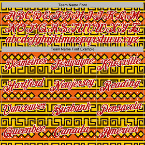 Custom Stitched Gold Red-White 3D Pattern Design Tribal Ethnic Native American Sports Pullover Sweatshirt Hoodie