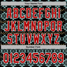 Load image into Gallery viewer, Custom Stitched Black Red-White 3D Pattern Design Tribal Ethnic Native American Sports Pullover Sweatshirt Hoodie
