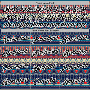 Custom Stitched Navy Black-White 3D Pattern Design Tribal Ethnic Native American Sports Pullover Sweatshirt Hoodie