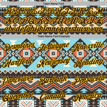 Load image into Gallery viewer, Custom Stitched Black Brown-Yellow 3D Pattern Design Tribal Ethnic Native American Sports Pullover Sweatshirt Hoodie
