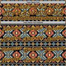 Load image into Gallery viewer, Custom Stitched Black Brown-Yellow 3D Pattern Design Tribal Ethnic Native American Sports Pullover Sweatshirt Hoodie
