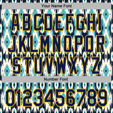Load image into Gallery viewer, Custom Stitched Cream Navy-Gold 3D Pattern Design Tribal Ethnic Native American Sports Pullover Sweatshirt Hoodie
