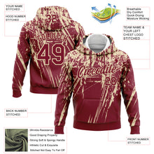 Загрузить изображение в средство просмотра галереи, Custom Stitched Crimson Cream 3D Pattern Design Splash Grunge Art Sports Pullover Sweatshirt Hoodie
