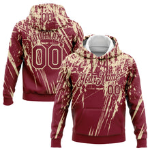 Загрузить изображение в средство просмотра галереи, Custom Stitched Crimson Cream 3D Pattern Design Splash Grunge Art Sports Pullover Sweatshirt Hoodie
