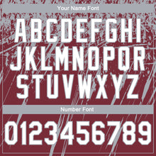 Загрузить изображение в средство просмотра галереи, Custom Stitched Burgundy White-Gray 3D Pattern Design Splash Grunge Art Sports Pullover Sweatshirt Hoodie
