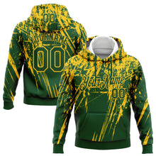 Laden Sie das Bild in den Galerie-Viewer, Custom Stitched Green Yellow 3D Pattern Design Splash Grunge Art Sports Pullover Sweatshirt Hoodie
