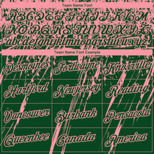 Laden Sie das Bild in den Galerie-Viewer, Custom Stitched Green Medium Pink 3D Pattern Design Splash Grunge Art Sports Pullover Sweatshirt Hoodie
