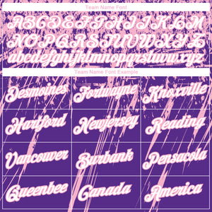 Custom Stitched Purple White-Light Pink 3D Pattern Design Splash Grunge Art Sports Pullover Sweatshirt Hoodie