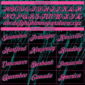 Custom Stitched Black Pink-Teal 3D Pattern Design Splash Grunge Art Sports Pullover Sweatshirt Hoodie