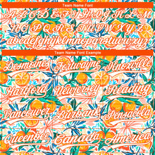 Load image into Gallery viewer, Custom Stitched White Orange 3D Pattern Design Fruit Sports Pullover Sweatshirt Hoodie
