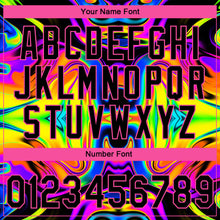 Load image into Gallery viewer, Custom Stitched Black Pink 3D Pattern Design Abstract Iridescent Psychedelic Swirl Fluid Art Sports Pullover Sweatshirt Hoodie
