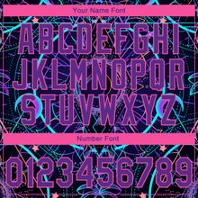 Load image into Gallery viewer, Custom Stitched Black Purple-Pink 3D Pattern Design Magic Mushrooms Over Sacred Geometry Psychedelic Hallucination Sports Pullover Sweatshirt Hoodie
