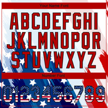 Load image into Gallery viewer, Custom Stitched White USA Flag Royal Black-Red 3D American Flag Sports Pullover Sweatshirt Hoodie
