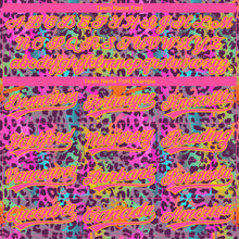 Load image into Gallery viewer, Custom Stitched Graffiti Pattern Pink-Gold 3D Colorful Leopard Print Sports Pullover Sweatshirt Hoodie
