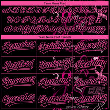 Load image into Gallery viewer, Custom Stitched Black Pink 3D Pattern Design Pink Ribbon Breast Cancer Awareness Month Women Health Care Support Sports Pullover Sweatshirt Hoodie
